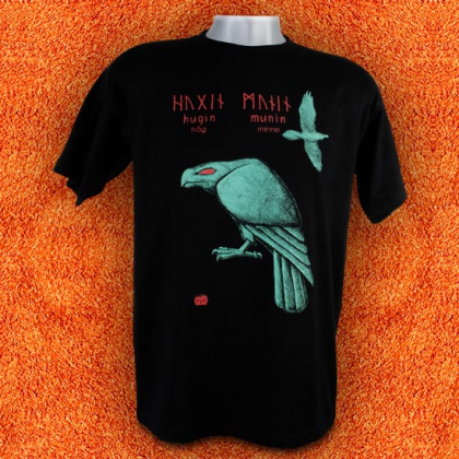 T-shirt Hugin och Munin i gruppen T-shirts / Vuxen hos Handfaste (1438r)