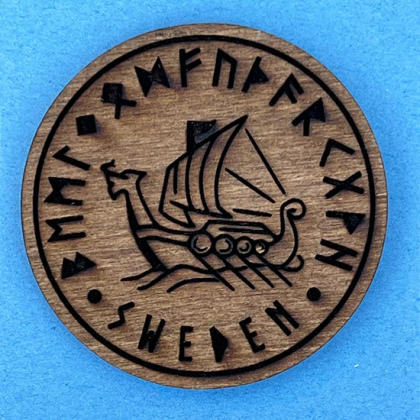 Fridge magnet  Longboat in the group Gift  / Fridge magnets at Handfaste (2796)