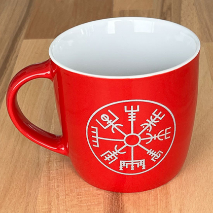 Mugg  Vegvisir rtt i gruppen Horn och stop / Stop och glas hos Handfaste (3409)