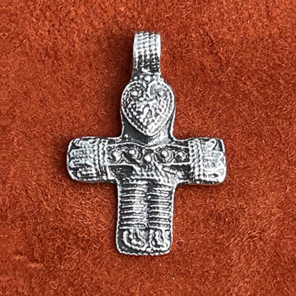 Birka silver crucifix 3 cm Crosses Jewellery Handfaste.s