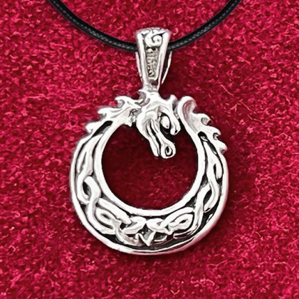 Silver pendant  The world Serpent  in the group Jewellery / Viking pendants at Handfaste (4246)