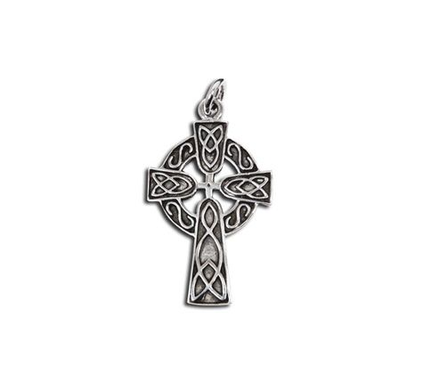 Silver keltisk kors   4 cm i gruppen Smycken / Kors hos Handfaste (4262)