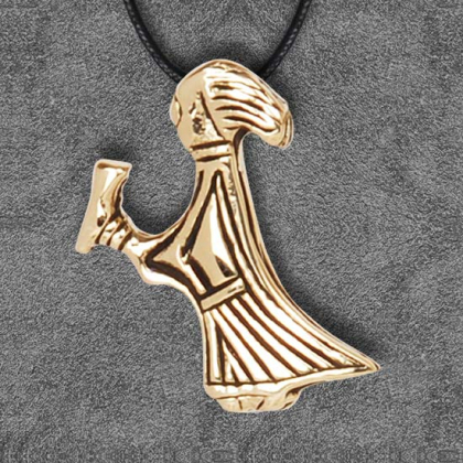 Bronshnge  Valkyria  2,5 cm i gruppen Smycken / Vikingahngen hos Handfaste (4264)