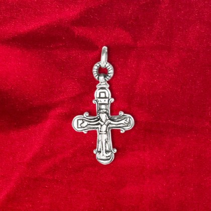 Silver krucifix  3,7 cm i gruppen Smycken / Kors hos Handfaste (4284)