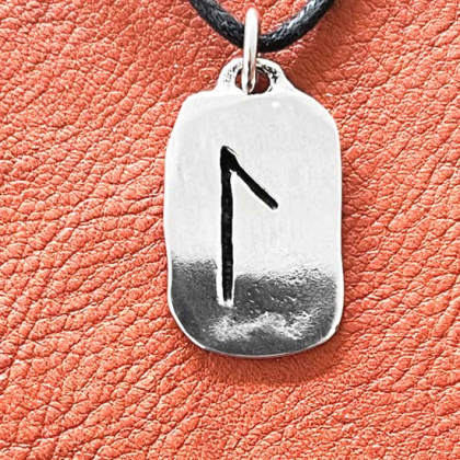 Silverhnge   Vattenrunan  2,5 cm i gruppen Smycken / Runamuletter hos Handfaste (4451)