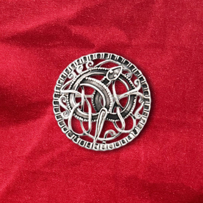 Silverbrosch  4 cm i gruppen Smycken / Broscher och pins hos Handfaste (4604)