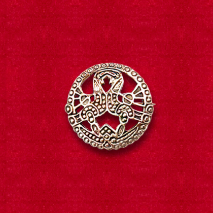 Bronsbrosch  F�glar 2,5 cm i gruppen Smycken / Broscher och pins hos Handfaste (4605)