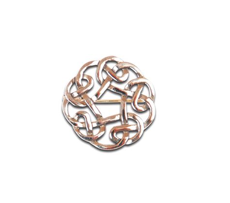Bronsbrosch 2,8 cm i gruppen  Accessoarer  / Mantelspnnen och broscher hos Handfaste (4614)
