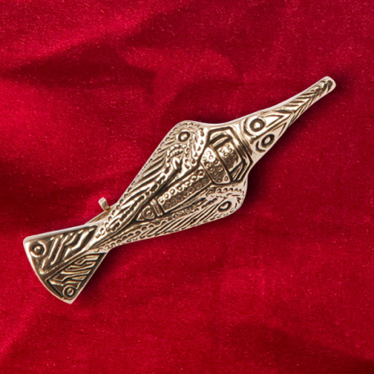 Bronsbrosch Korp 5 cm i gruppen  Accessoarer  / Mantelspnnen och broscher hos Handfaste (4616)