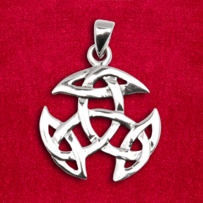 Silverhänge 2,5 cm i gruppen Smycken / Keltiska hängsmycken hos Handfaste (4707)