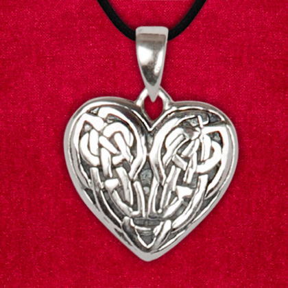 Hängsmycke Keltiska hjärtat  stor i gruppen Smycken / Keltiska hängsmycken hos Handfaste (4737)
