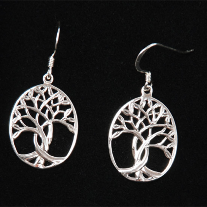 Earrings  The world tree in the group Jewellery / Earrings at Handfaste (4804)