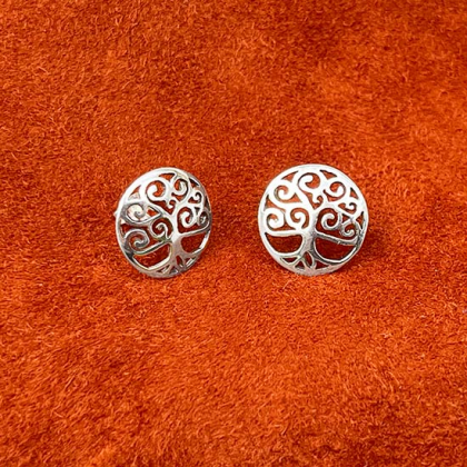     The World Tree   Silver studs in the group Jewellery / Earrings at Handfaste (4831)