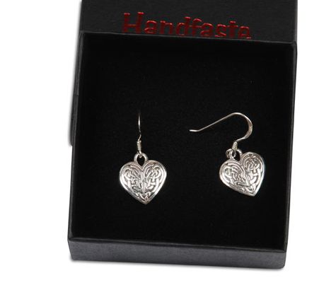 Silver earrings  The Celtic Heart in the group Jewellery / Earrings at Handfaste (4856)