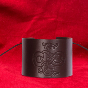 Brunt lderarmband