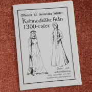 Medeltida klädmönster  Kvinnodräkt 1300-talet