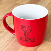  Mug  Thors Hammer   red