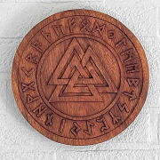 Wood carving   Valknut