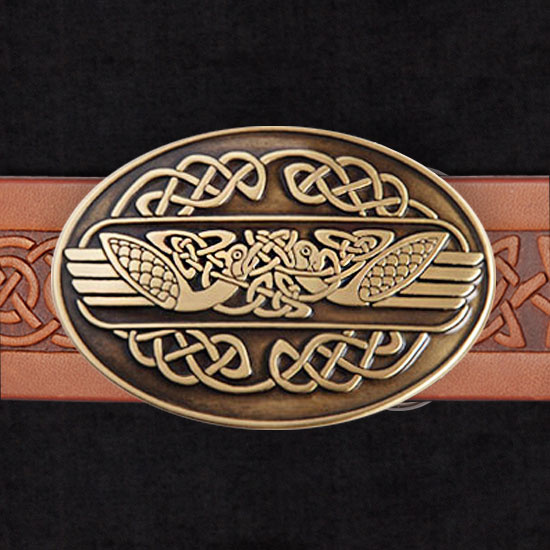 Belt buckle  Celtic eagles