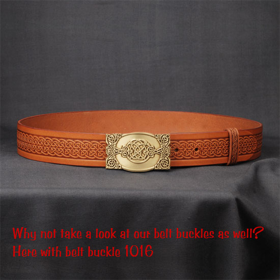Brown leather belt