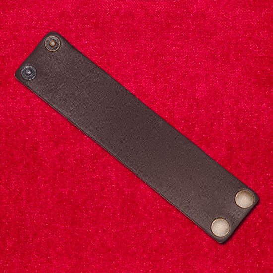 Brown leather wristband