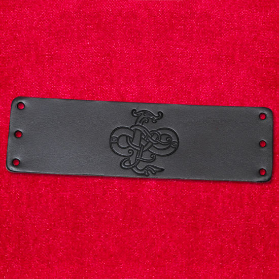 Black leather wristband 