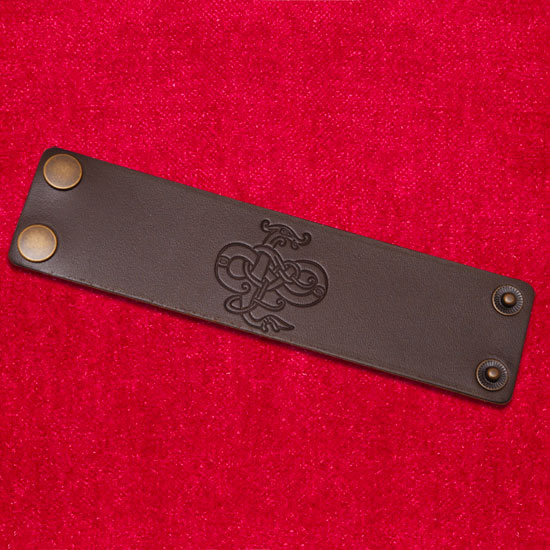 Brunt l�derarmband