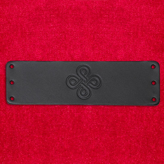 Black leather wristband