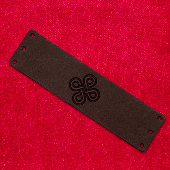 Brown leather wristband