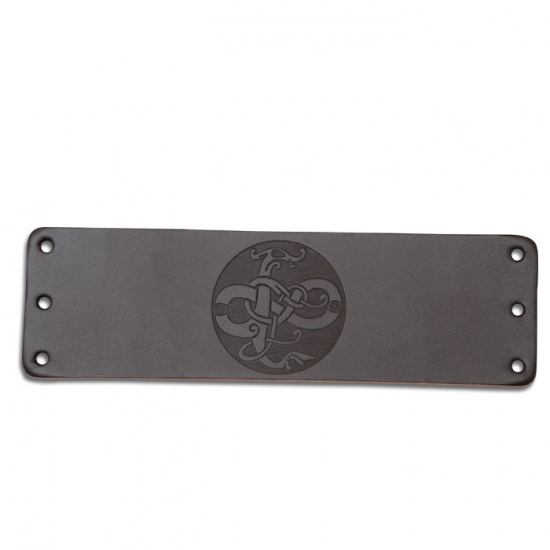 Brown leather wristband