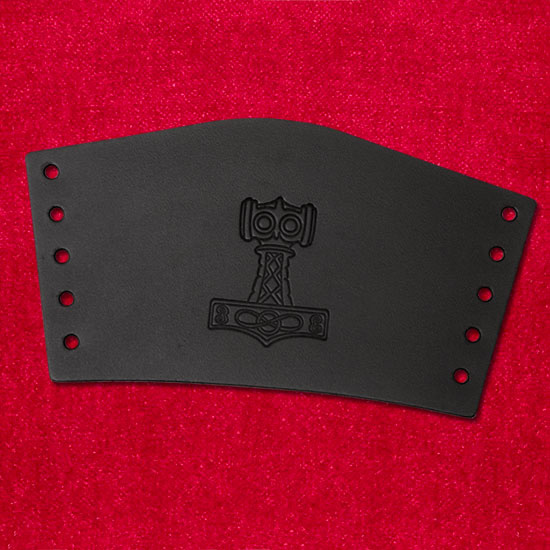  Black leather wristguard  