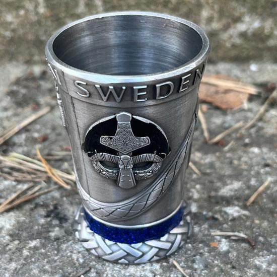 Metal shot glass