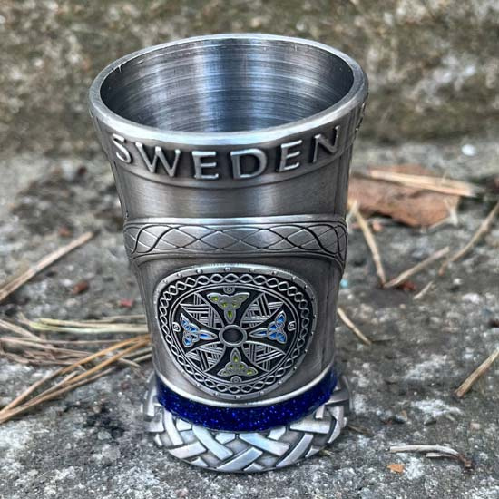 Metal shot glass