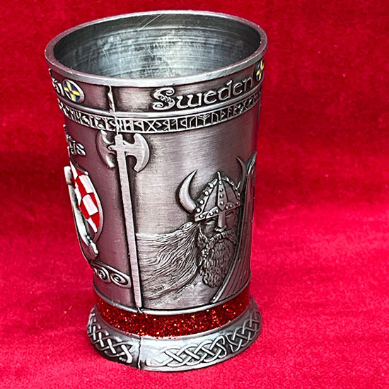 Pewter alloy shot glass