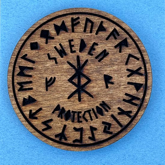 Fridge magnet  Bind rune  Protection