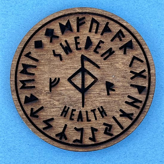 Fridge magnet  Bind rune   Health