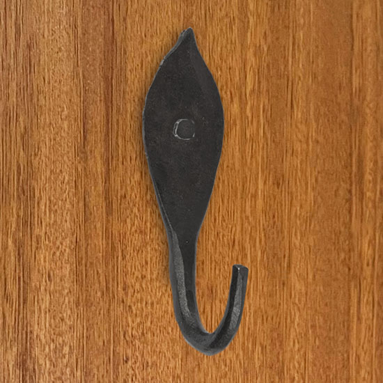 Handforged iron hook
