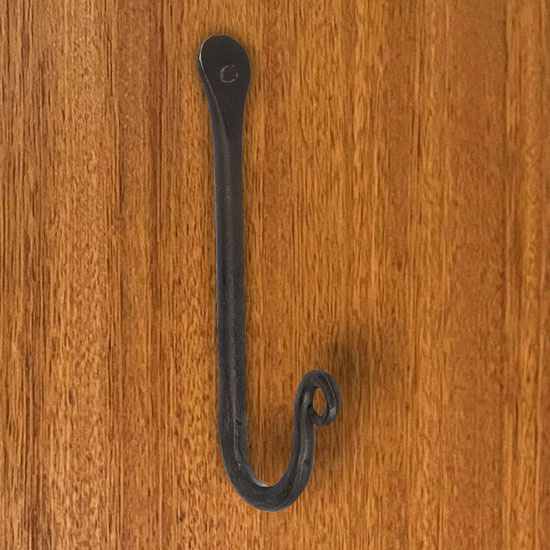 Handforged iron hook