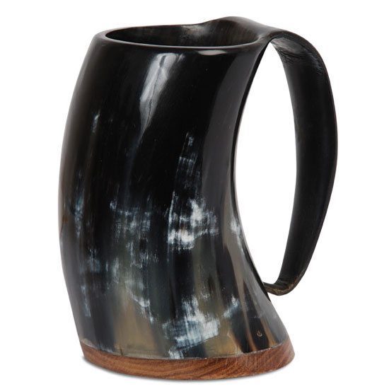 Horn mug  polished