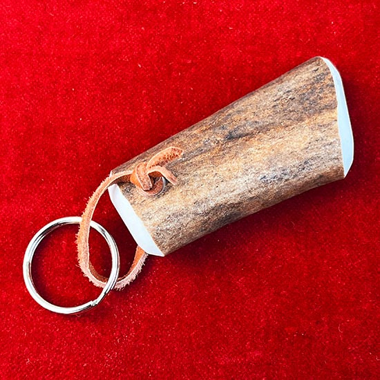 Reindeer horn keyring