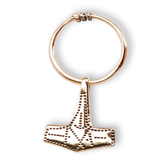 Bronze Thors hammer  with ring