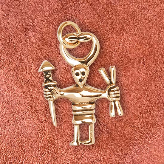 Bronsh�nge Odenkrigare  3 cm