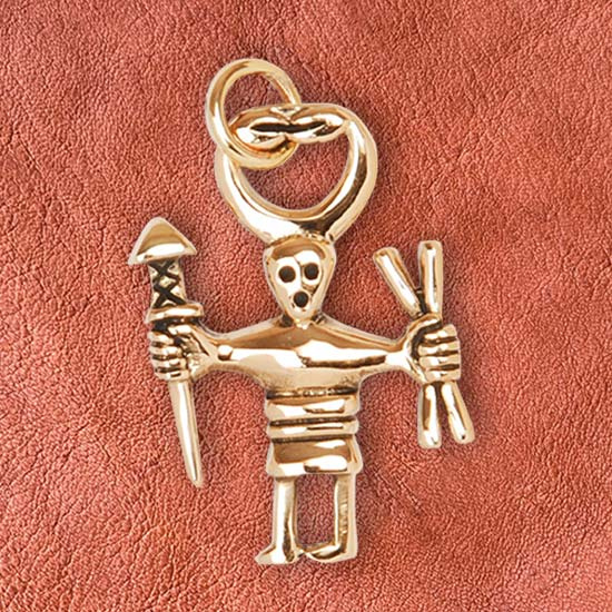 Bronsh�nge Odenkrigare  3,5 cm