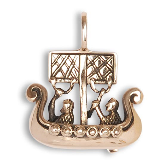 Bronsh�nge   Vikingaskepp  2,5 cm