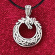 Silver pendant  The world Serpent 