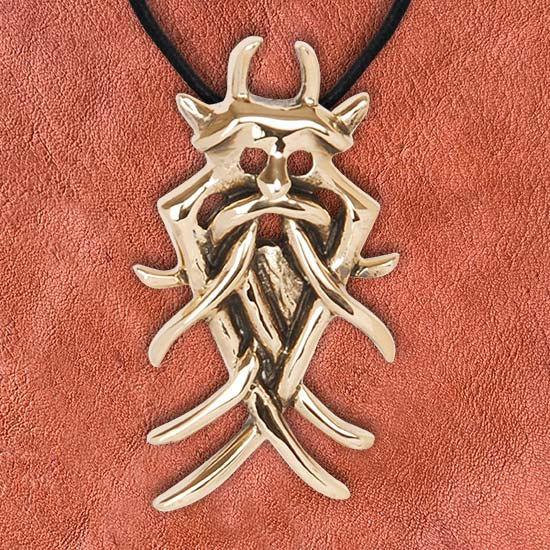 Bronsh�nge Odenmask  4 cm