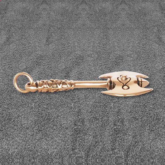 Bronsh�nge   Dubbelyxa  3,5 cm