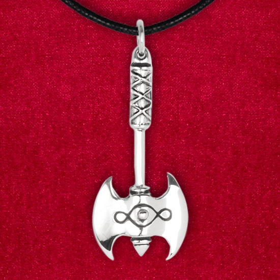 Silverh�nge   Dubbelyxa  3,5 cm