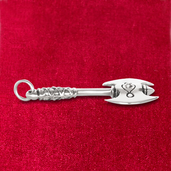 Silverh�nge   Dubbelyxa  3,5 cm