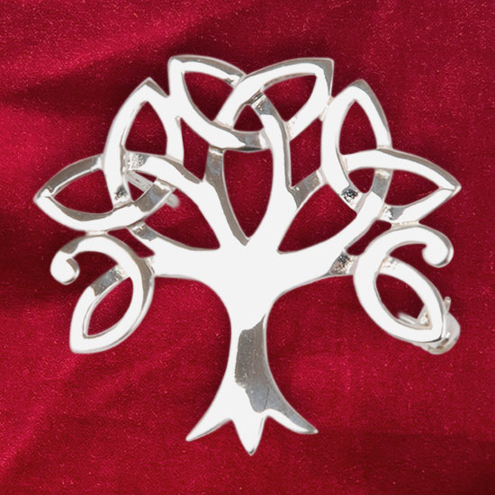 Brooch  The world tree